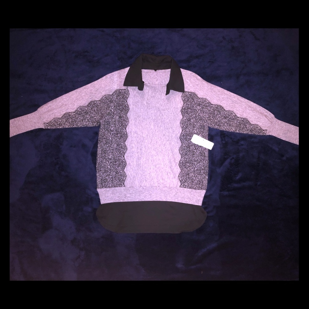 Lace sweater